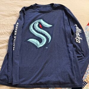 Seattle Kraken Long Sleeve Shirt * see measurements*